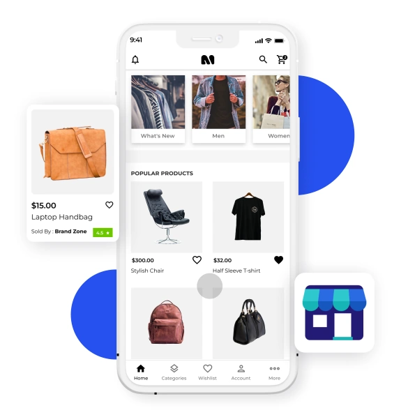 Responsive Marketplace App Website Design service