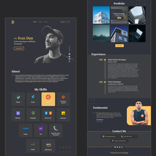 Responsive Portfolio Website design service